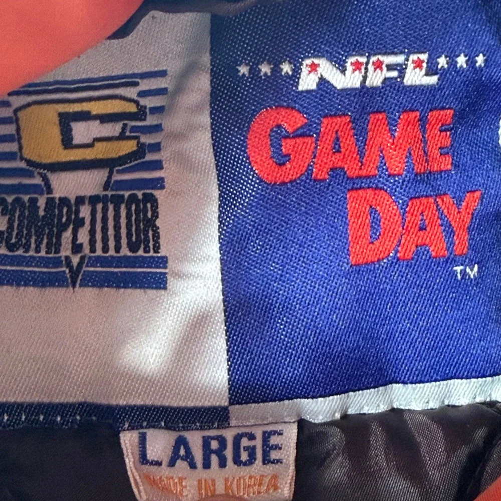Vintage NFL Cleveland Browns Bomber Jacket Competitor Game Day Brown Orange Larg